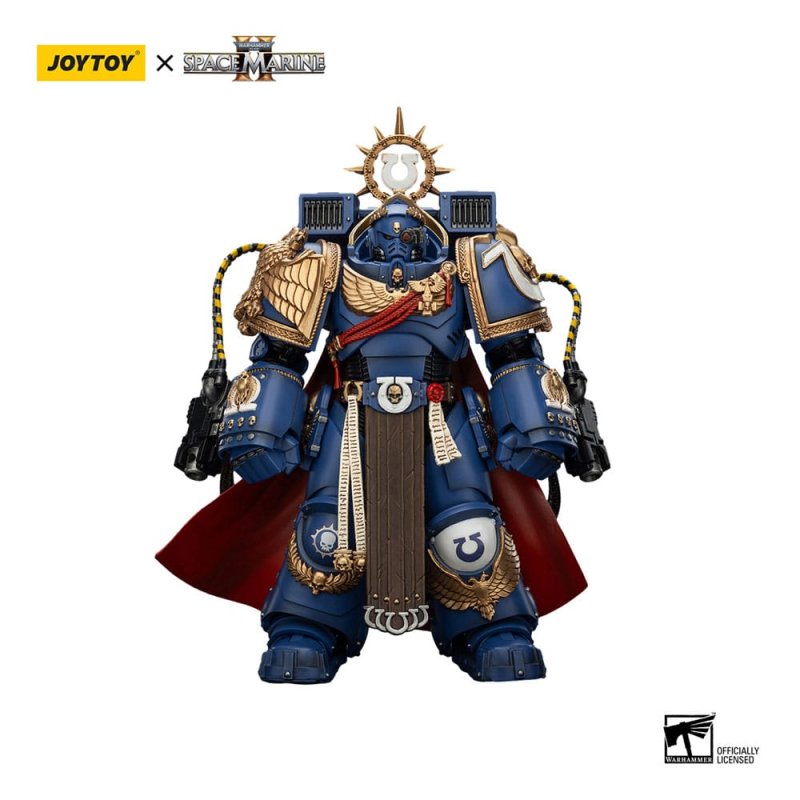 Warhammer 40k figurine Ultramarines Marneus Calgar Chapter Master with MKX Gravis Armour and Gauntlets of Ultramar 20 cm