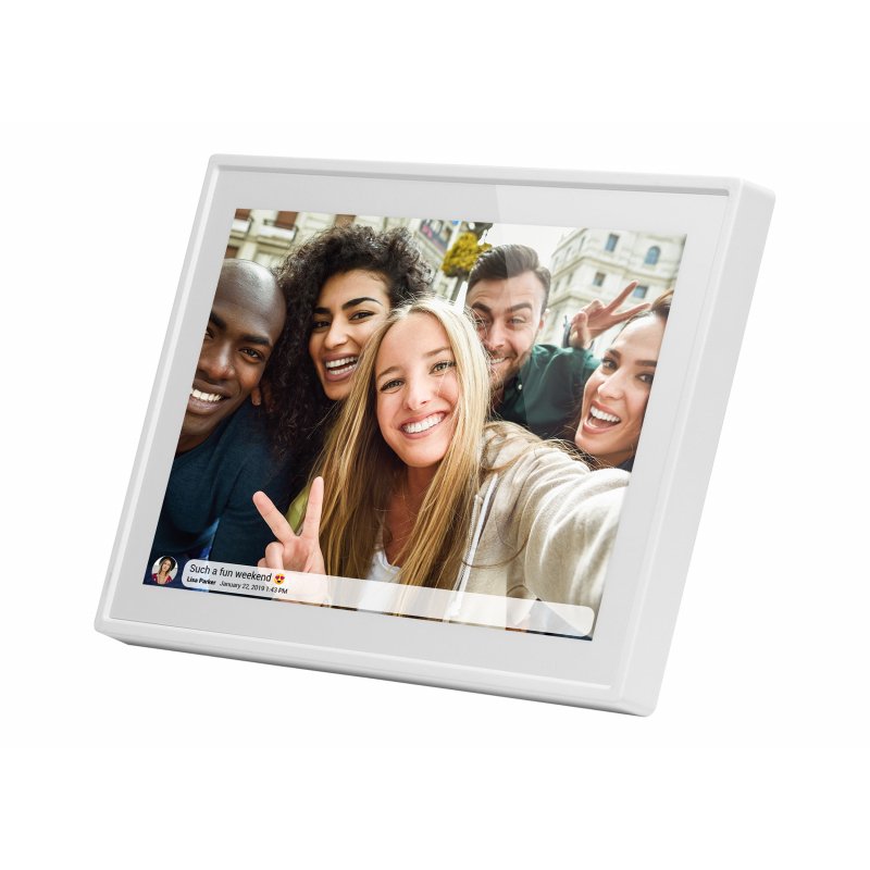 Braun Photo Technik 21259 digital photo frame White 25.6 cm (10.1") Touchscreen Wi-Fi