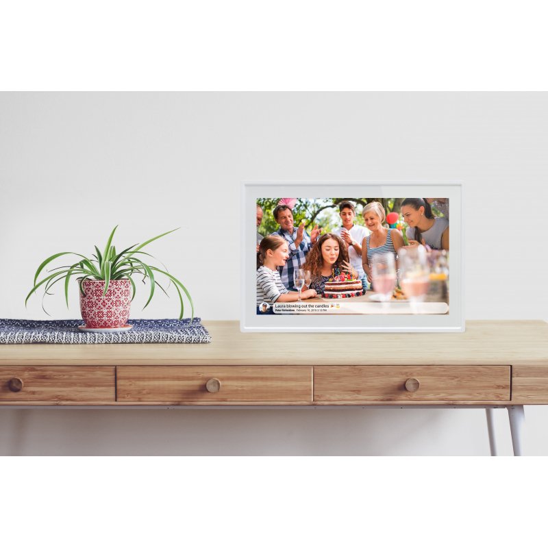 Braun Photo Technik 21259 digital photo frame White 25.6 cm (10.1") Touchscreen Wi-Fi