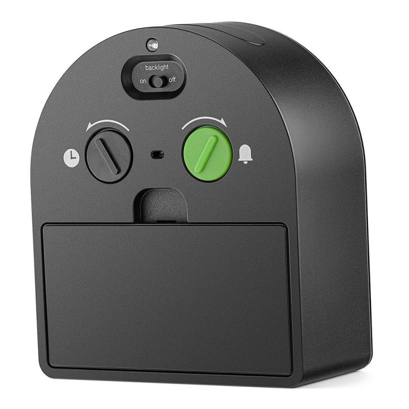 Braun BC22 Quartz alarm clock Black, Yellow