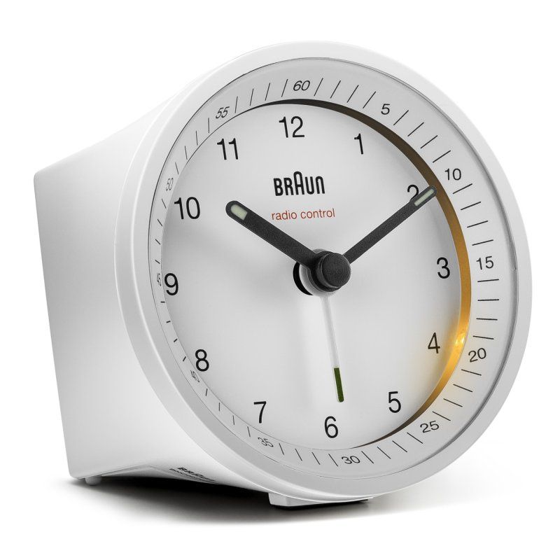 Braun BC07W-DCF Quartz alarm clock White