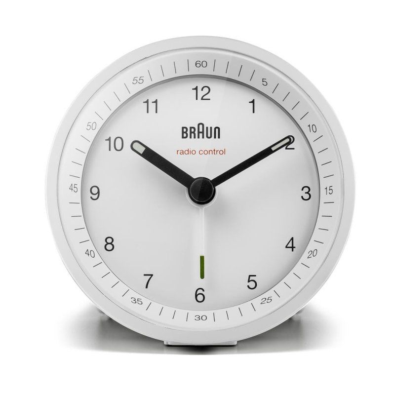 Braun BC07W-DCF Quartz alarm clock White