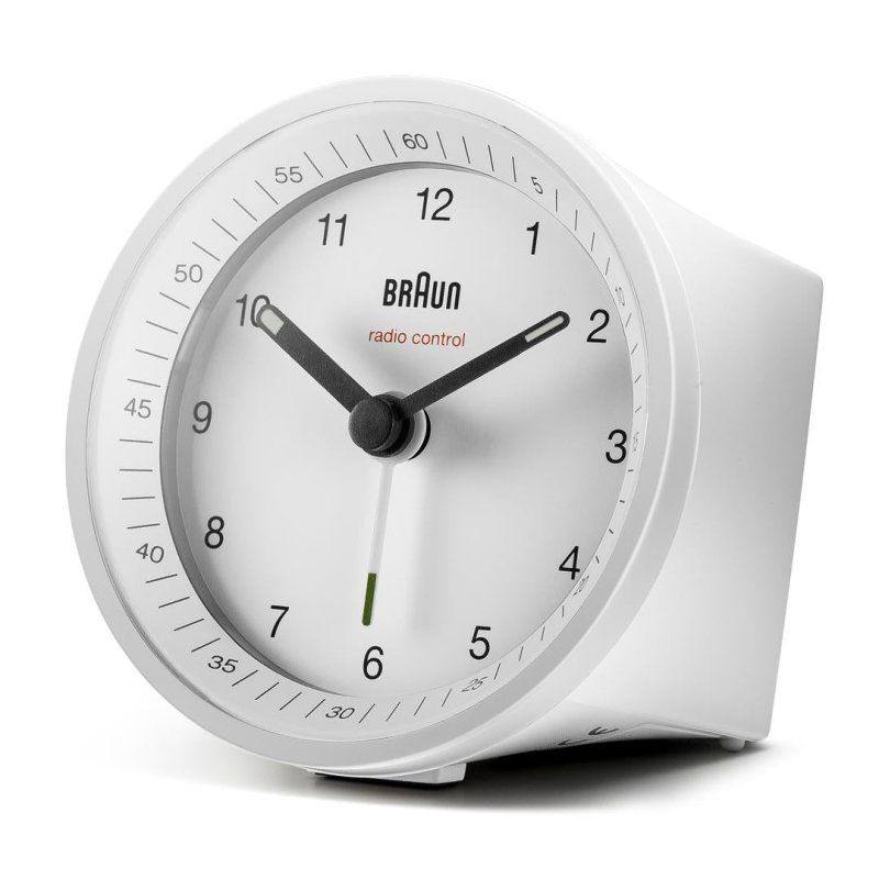 Braun BC07W-DCF Quartz alarm clock White