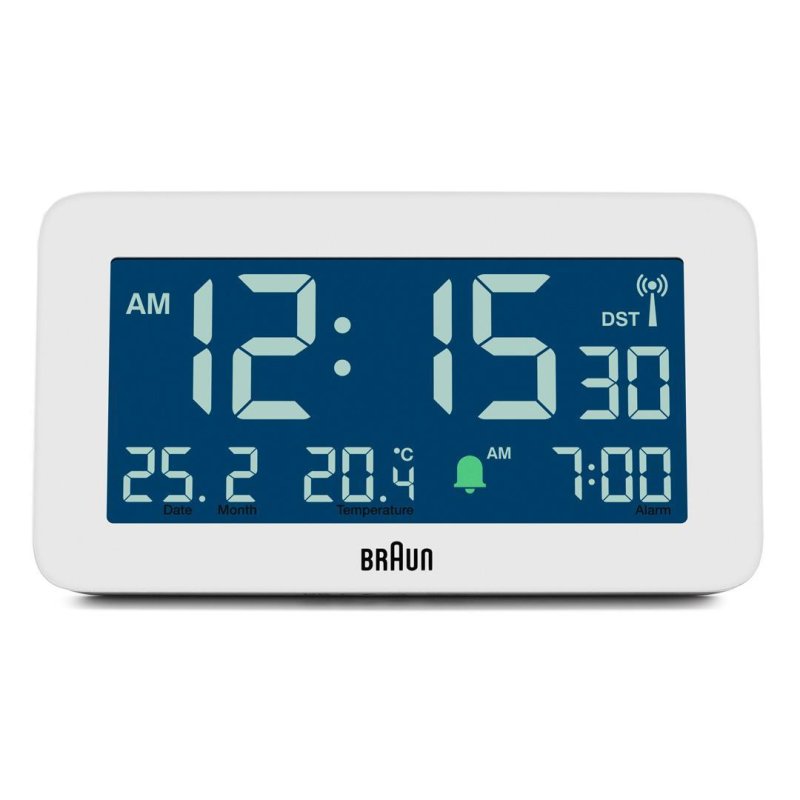 Braun BC10 Digital alarm clock White