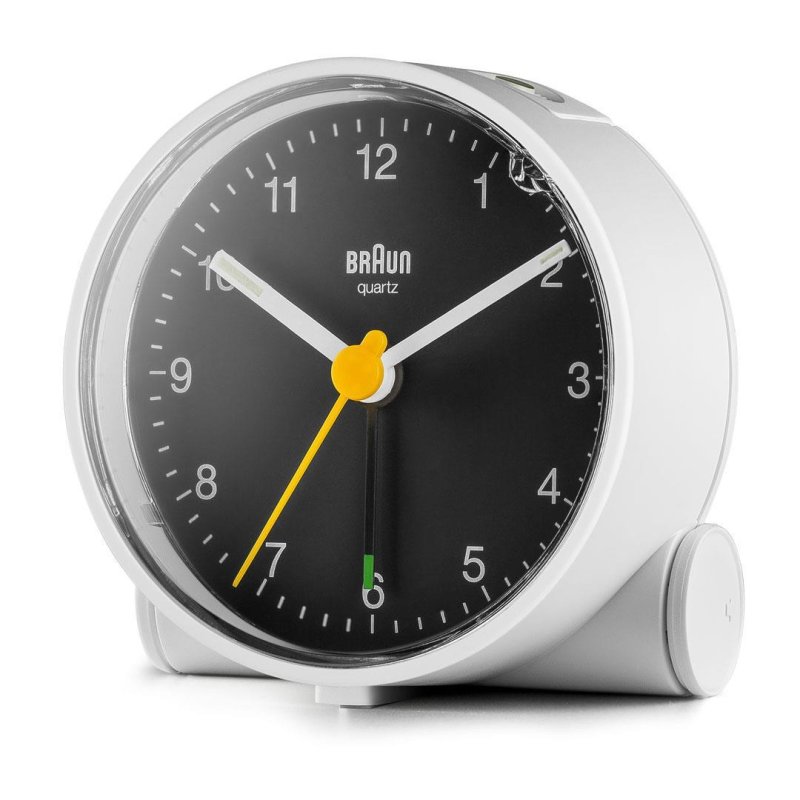 Braun BC01WB Quartz alarm clock Black, White