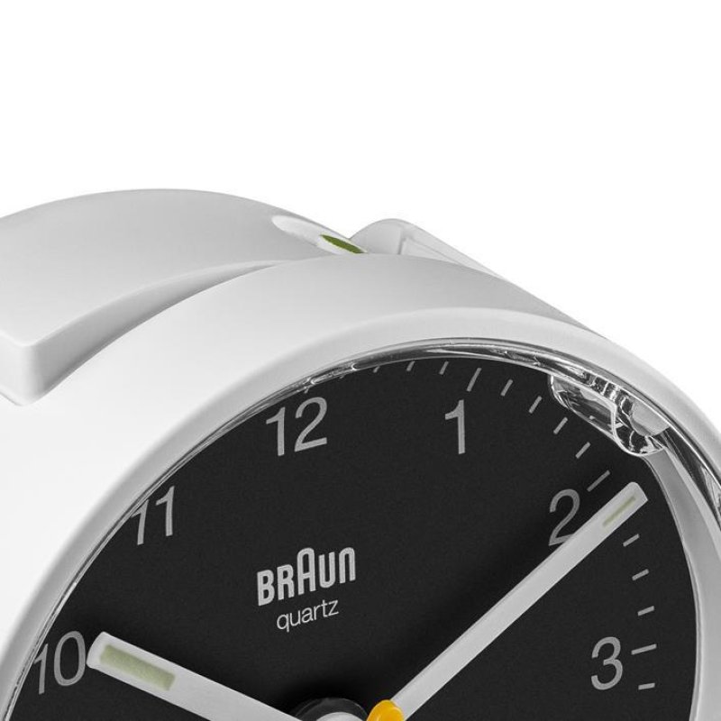Braun BC01WB Quartz alarm clock Black, White