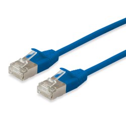 Equip Patchkabel Cat6A F/FTP 2xRJ45 15.00m blau Slim LSZH Polybeutel
