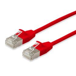 Equip Cat.6A F/FTP Slim Patch Cable, 0.25m, Red