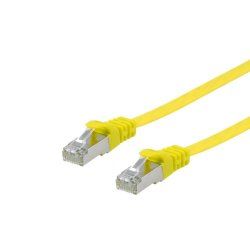 Equip Cat.6A U/FTP Flat Patch Cable, 1.0m, Yellow