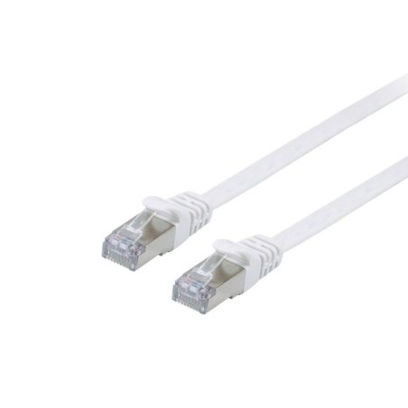 Equip Cat.6A U/FTP Flat Patch Cable, 2.0m, White