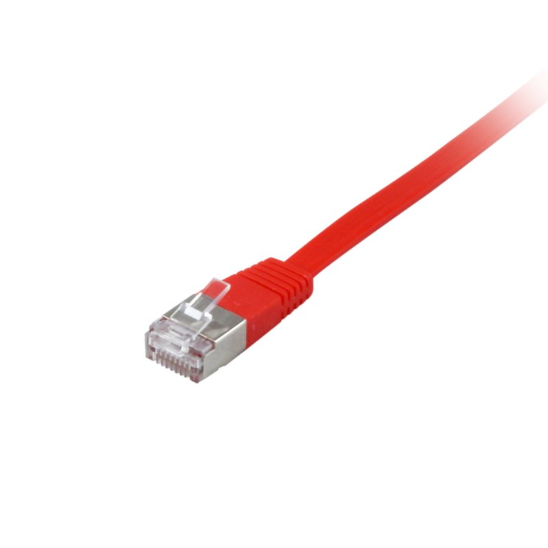 Equip Patchkabel Cat6A U/FTP 2xRJ45 5.00m rot Flach LSZH Polybeutel