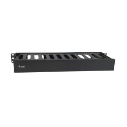 Equip 19" Rack Mount Cable Management Panel, Black
