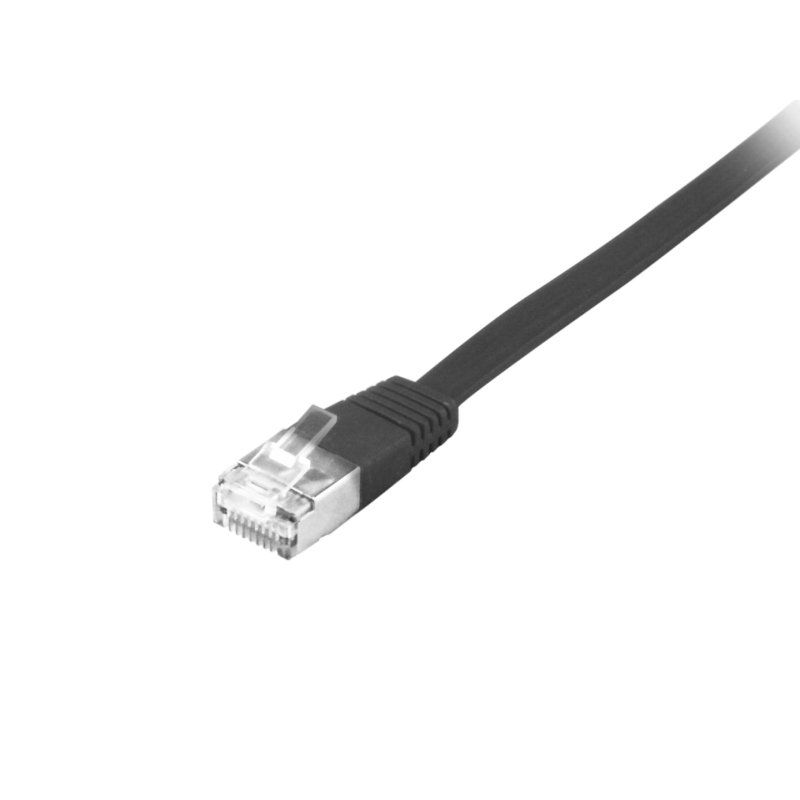 Equip Patchkabel Cat6A U/FTP 2xRJ45 5.00m sw Flach LSZH Polybeutel