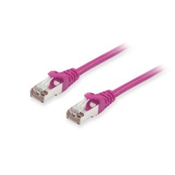 Equip Patchkabel Cat6A S/FTP 2xRJ45 5.00m lila LSZH Polybeutel