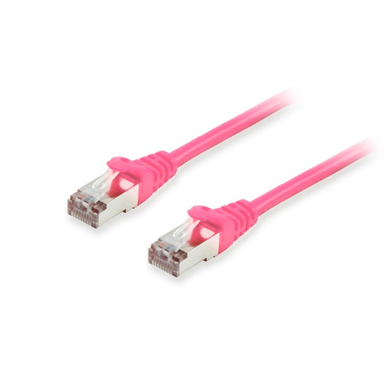 Equip Patchkabel Cat6A S/FTP 2xRJ45 0.25m pink LSZH Polybeutel