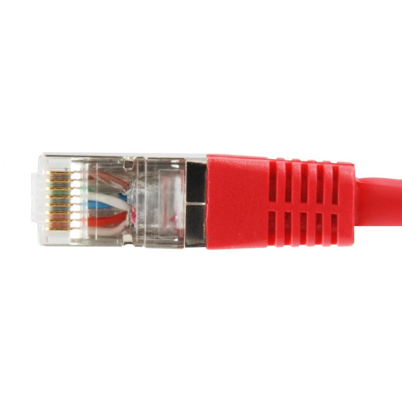 Equip Patchkabel Cat6A S/FTP 2xRJ45 10.00m rot Plat.LSZH Polybeutel