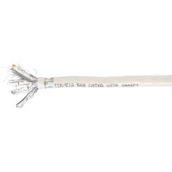 Equip Cat.6A S/FTP Installation Cable, LSZH, Solid Copper, 100m
