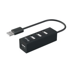 Equip 128955 hub & concentrateur USB 2.0 480 Mbit/s Noir