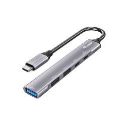Equip 128962 hub & concentrateur USB 3.2 Gen 1 (3.1 Gen 1) Type-C 5000 Mbit/s Argent