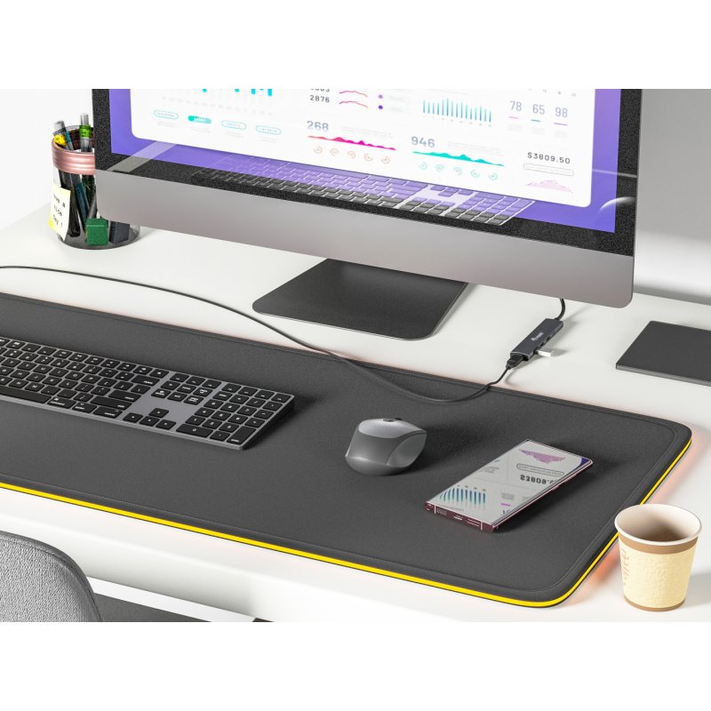 Equip USB-Hub 4-Port 3.2/C-4x3.0 5Gbps o.Netzteil gr