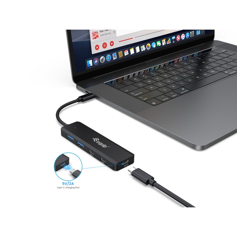 Equip USB-C 4-Port USB 3.2 Gen 1 Hub, USB-C x 2, USB-A x 2