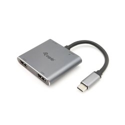 Equip Adaptateur HDMI double USB-C 4 en 1, USB 3.0, USB PD 100W