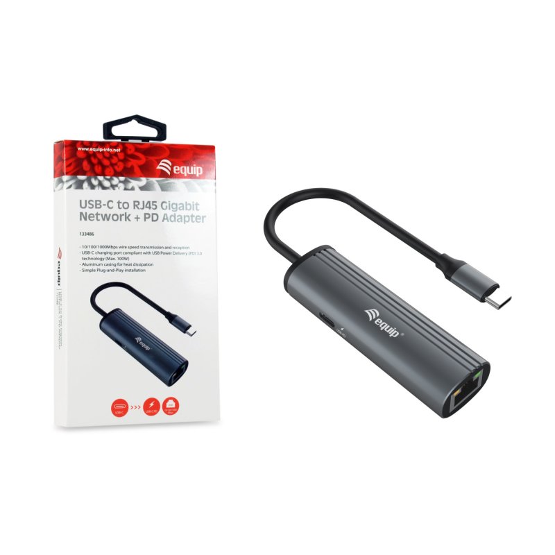 Equip Dock USB-C-GbE.100WPD3.0 15cm gr