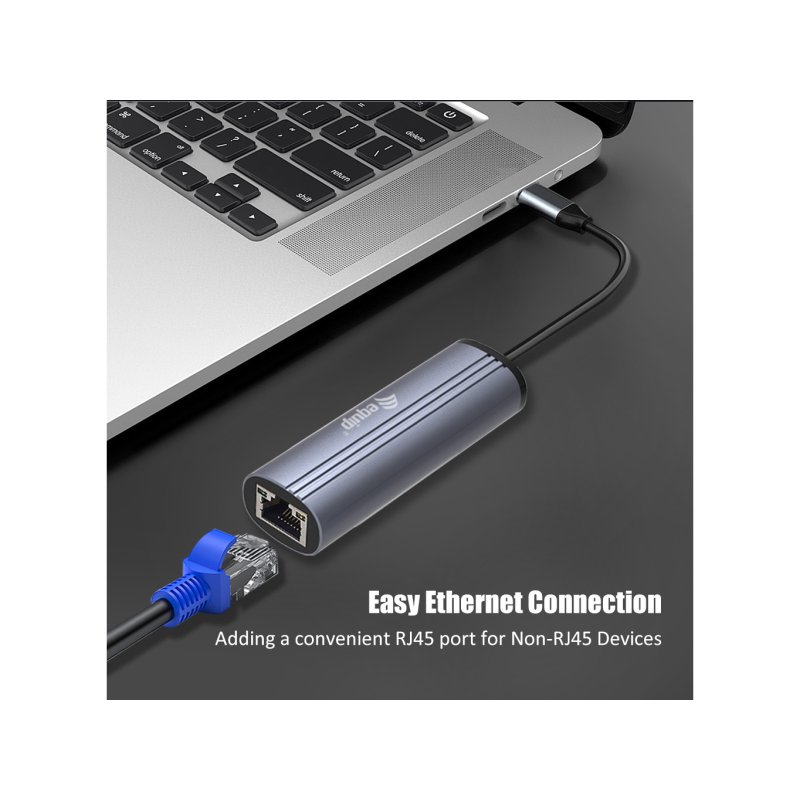 Equip Adaptateur USB-C vers réseau Gigabit RJ45 USB PD 100W