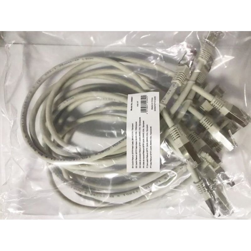 Equip Patchkabel Cat6A 10x/set S/FTP 2xRJ45 0.50m gr Plat.