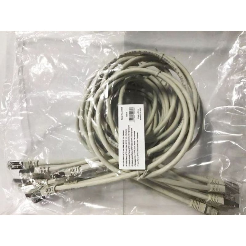 Equip Cat.6A Platinum S/FTP Patch Cable, Grey, 1.0m, 10pcs/set