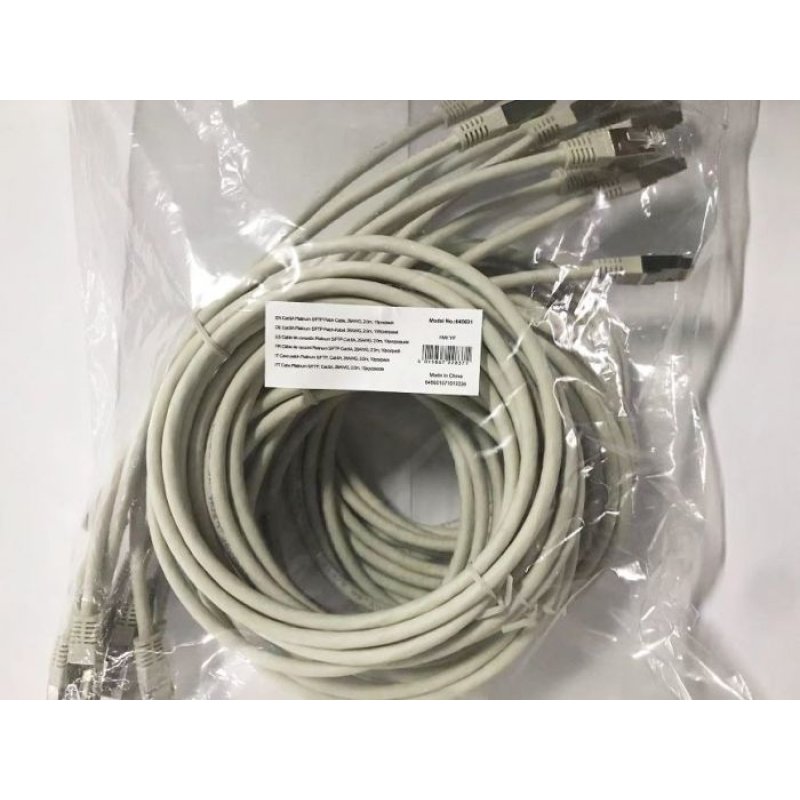 Equip Patchkabel Cat6A 10x/set S/FTP 2xRJ45 2.00m gr Plat.