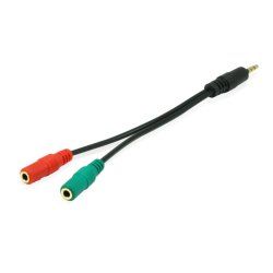 Equip 147943 audio cable 1.5 m 2 x 3.5mm 3.5mm Black