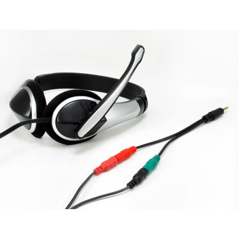 Equip Audiokabel 3.5mm 1x/2x St/Bu 0.15m Y-Kabel