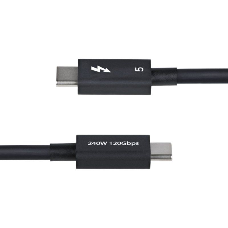 CABLE THUNDERBOLT 5 DE 50CM J USQUA 120GBPS 240W PD 8K60