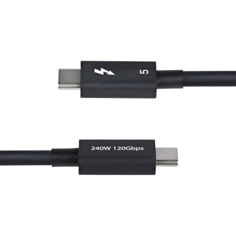 CABLE THUNDERBOLT 5 DE 1M JUS QUA 120GBPS 240W PD 8K 60HZ