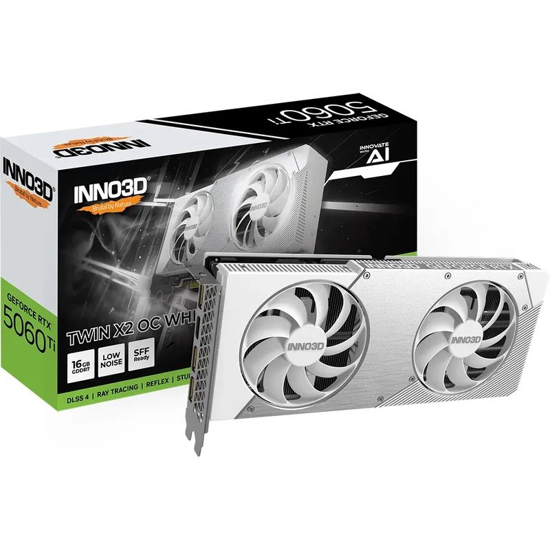 VGA Inno3D RTX5060TI 16GB Twin X2 OC white