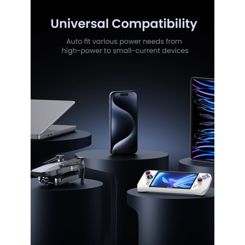 48000mAh 300W Fast Charging Power Bank gray