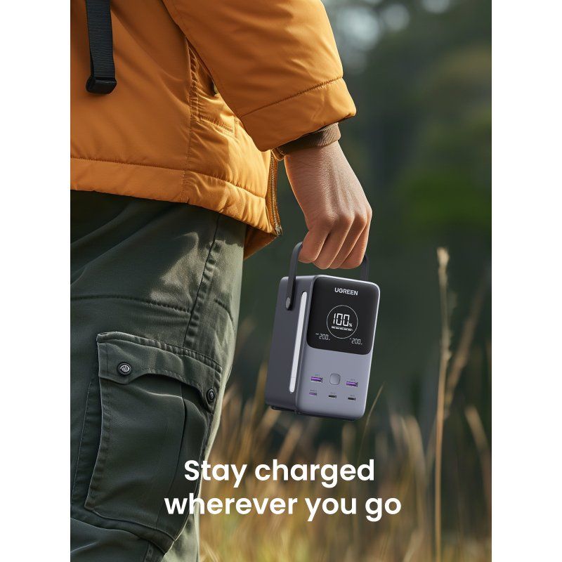 48000mAh 300W Fast Charging Power Bank gray