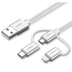 UGREEN 3-in-1 USB2.0-A Multifunction Cable