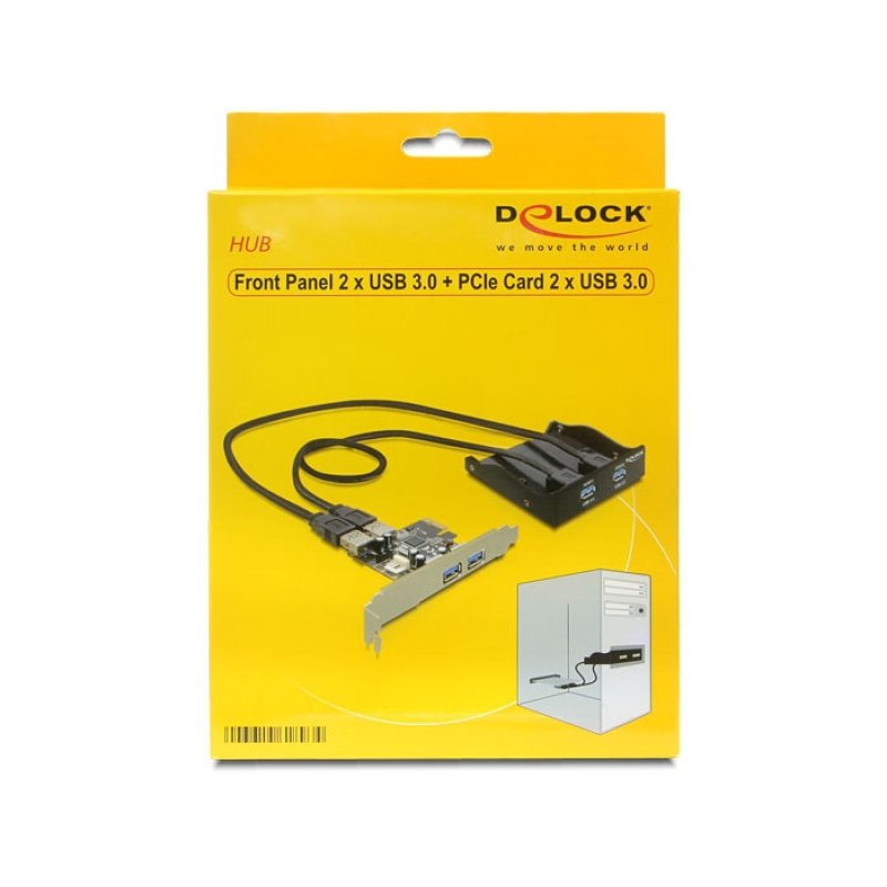 DeLOCK Front Panel PCI Express Card interface cards/adapter Internal USB 3.2 Gen 1 (3.1 Gen 1)