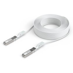 UBIQUITI UPLINK CABLE, SFP28 TO SFP28, PVC, WHITE, 30 M