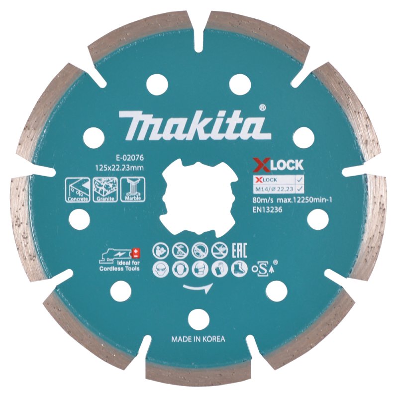 Makita E-02076 diamond blade 12.5 cm Segmented rim diamond blade
