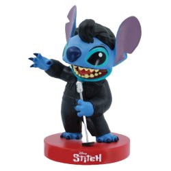 FIGURINE STITCH ELVIS CUIR NOIR