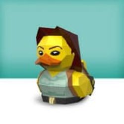 Numskull - Mini TUBBZ Canard de bain - Tomb Raider - Lara Croft (Édition baignoire) - 8cm - CONFIDENTIAL