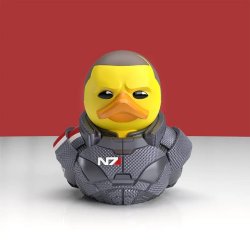 Numskull - Mini TUBBZ Canard de bain - Mass Effect - Commandant Shepard (Homme) (Édition baignoire) - 8cm -