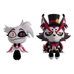 STOCKJBE1 - Hazbin Hotel Vinyl figurines Angel Dust & Husk Monitor Buddiez