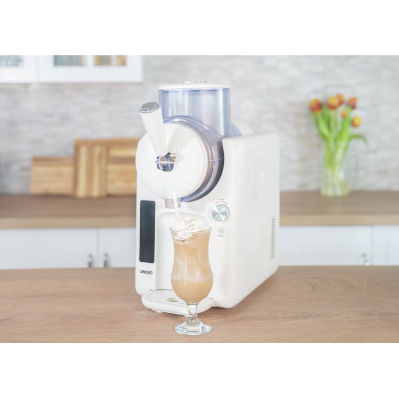 2-in-1 Slush- & Softeismaschine SOFIE (weiß, für 1.500ml Slush oder Softeis, 150 Watt Kompressor)