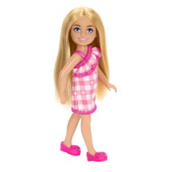 Barbie - Chelsea Doll, Small Doll - Checked Dress With Blonde Hair & Blue Eyes (HXM95)