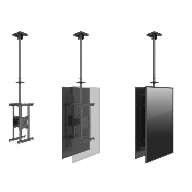 Equip Deckenhalterung 39"-75"/2TFT je 40kg 2Gelenke neig. sw lite Retail