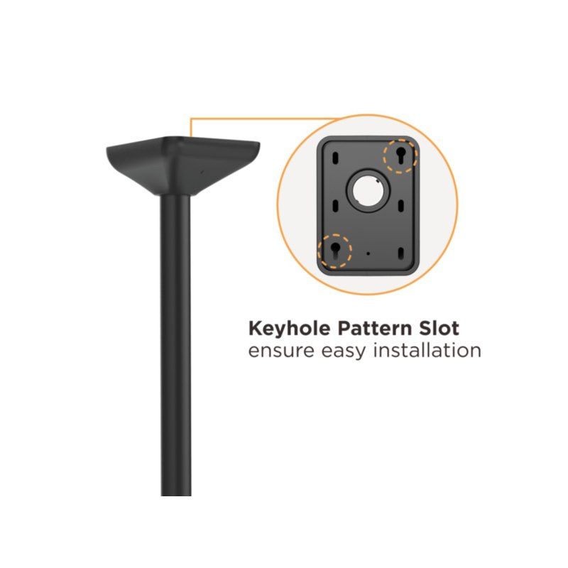 Equip 650374 Fixation au plafond pour écran triple 45"-50